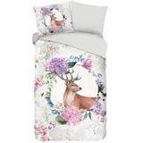 Dekbedovertrek - Blauw - Katoen - 1 Persoon