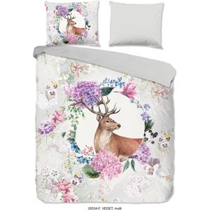 Dekbedovertrek - Blauw - Katoen - 1 Persoon