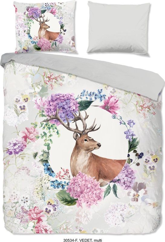 Dekbedovertrek - Blauw - Katoen - 1 Persoon