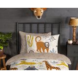 Good Morning - Jungle - Dekbedovertrek - Multi - Flanel