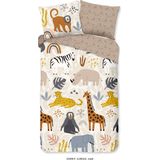 Good Morning - Jungle - Dekbedovertrek - Multi - Flanel