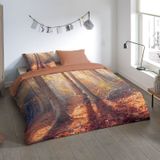 Dekbedovertrek Autumn - Meerkleurig - Microvezel - Dessin: Natuur