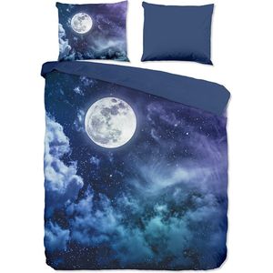 Pure Dekbedovertrek "maan met sterrenhemel" Multi Microfiber