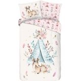 Dekbedovertrek - Blauw - Katoen - 1 Persoon