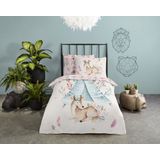 Dekbedovertrek - Blauw - Katoen - 1 Persoon