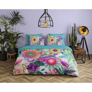 Dekbedovertrek - Blauw - Katoen - 2 Persoons