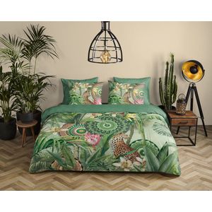 HIP - Abhita - Dekbedovertrek - Groen - Katoen Satijn