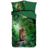 Dekbedovertrek Amazone - Groen - Microvezel - Dieren, Natuur