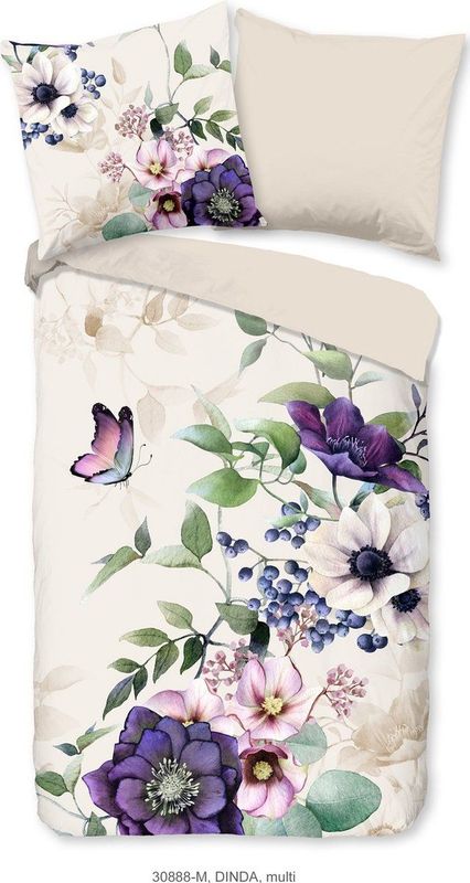 Dekbedovertrek - Wit - Katoen - Eenpersoons