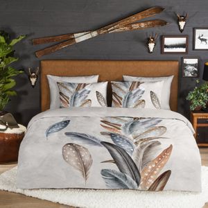 Good Morning - Eina - Dekbedovertrek - Sand - 100% Flanel - 2-Persoons