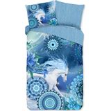 Dekbedovertrek - Blauw - Katoen - 2 Delig