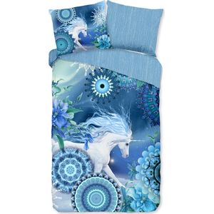 Dekbedovertrek - Blauw - Katoen - 2 Delig