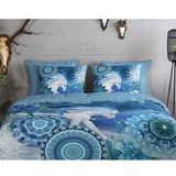 HIP Collectie - Lumi - Dekbedovertrek - Blauw - 2-persoons - 200 x 200/220 cm