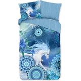 HIP - Lumi Flanel Dekbedovertrek - Multi - Geruwde Katoen