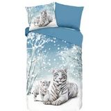 Good Morning - Safe - Dekbedovertrek - Blue - Flanel