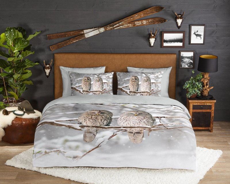 Good Morning - Dekbedovertrek - Meerkleurig - Katoen/Flanel - Dieren, Natuur