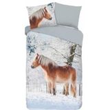 Good Morning - Scarlet - Dekbedovertrek - Multi - 100% Flanel - Inclusief Kussenslopen