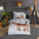 Good Morning - Scarlet - Dekbedovertrek - Multi - 100% Flanel - Inclusief Kussenslopen