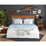 Good Morning - Care - Dekbedovertrek - Blue - 100% Flanel - 1-Persoons