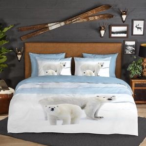 Good Morning - Care - Dekbedovertrek - Blue - 100% Flanel - 1-Persoons