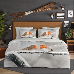 Good Morning - Greets - Dekbedovertrek - Grey - Flanel - 2-Persoons