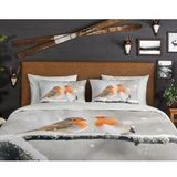 Dekbedovertrek - Grijs - Katoen - Eenpersoons