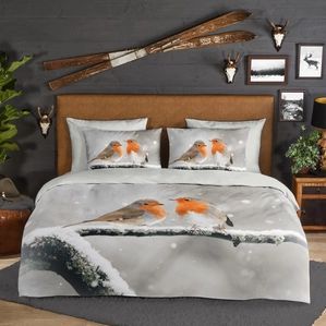 Dekbedovertrek - Grijs - Katoen - Eenpersoons