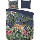 Dekbedovertrek Kane - Meerkleurig - Microvezel - Dessin: Bloemen, Dieren