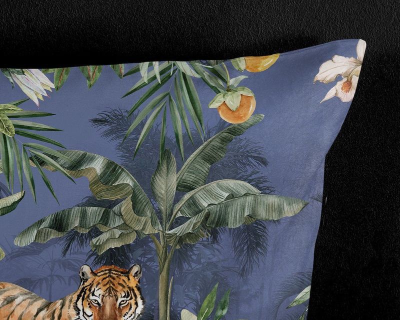 Dekbedovertrek Kane - Meerkleurig - Microvezel - Dessin: Bloemen, Dieren