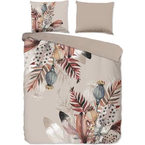 Dekbedovertrek - Taupe - Lits-Jumeaux (240x220 Cm) - Microvezel - Pure