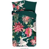 Dekbedovertrek Telse - Groen - Microvezel - Tweepersoons 200x200 Cm - Natuur & Dieren