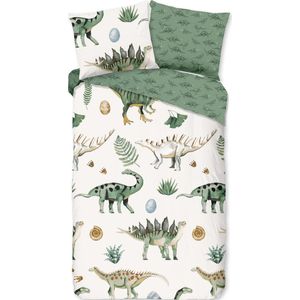 Good Morning Kinderdekbedovertrek "dinosaurussen" Multi Katoen