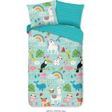 Dekbedovertrek - Wit - Katoen - 1 Persoon