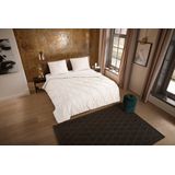 Pure Dekbedovertrek "luxe stiksel plooien" Zand Microfiber