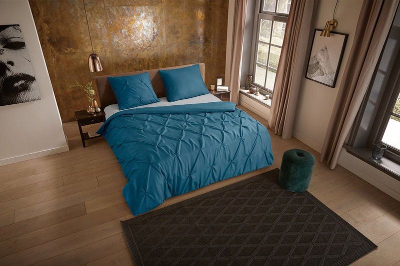 Pure - Elegance - Dekbedovertrek - Petrol - Microfiber