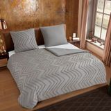 Pure - Zigzag Dekbedovertrek - Taupe - Microfiber - 2 Persoons