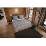 Pure - Zigzag Dekbedovertrek - Taupe - Microfiber - 2 Persoons