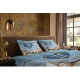 Dekbedovertrek Beach - Blauw Microvezel - Dessin: Natuur