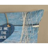 Dekbedovertrek Beach - Blauw Microvezel - Dessin: Natuur