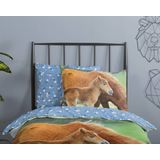 Dekbedovertrek - Wit - Katoen - 1 Persoons