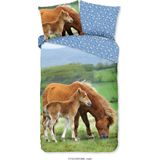 Dekbedovertrek - Wit - Katoen - 1 Persoons