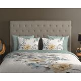 Dekbedovertrek - Grijs - Katoen - 200x220 cm