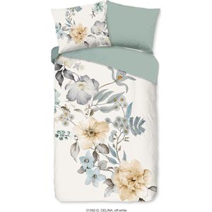 Good Morning - Dekbedovertrek - Wit - Katoen - Dessin: Bloemen