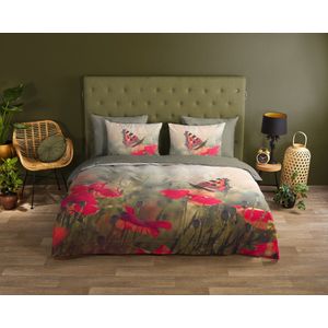 Good Morning - Dekbedovertrek - Meerkleurig - Katoen - Dessin: Bloemen, Dieren, Natuur