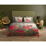 Goodmorning - Klaprozen - Dekbedovertrek - Multi - 100% Katoen - Inclusief Kussenslopen