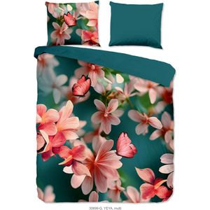 Dekbedovertrek - Meerkleurig - Yeya - Lits-Jumeaux 240x220 cm - Microvezel - Natuur