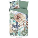 Dekbedovertrek - Blauw - Katoen - 1 Persoons