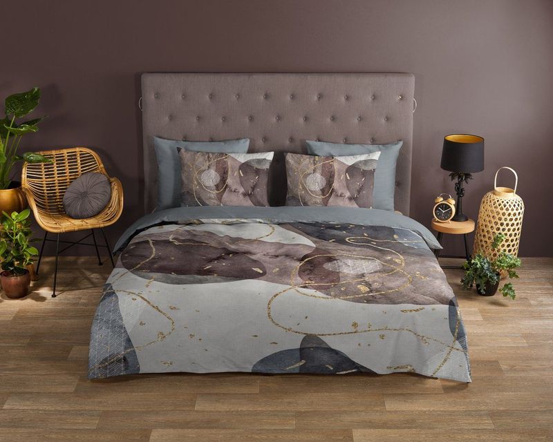 Dekbedovertrek - Blauw - Katoen - 2 Persoons