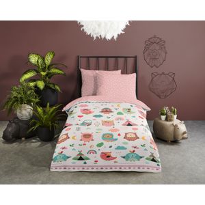 Aymax Parure de Lit Double Hello Kitty Bow, 2 Personnes