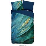 Dekbedovertrek Neva - Blauw - Microvezel - Dessin: Veren